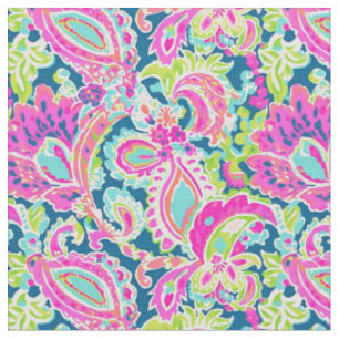Vibrant Paisley Swirl Fabric