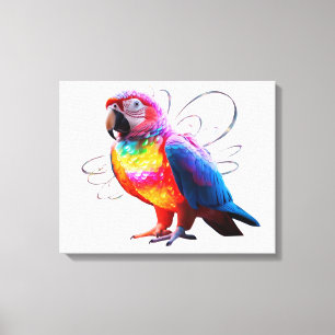 Vibrant Parrot Canvas Print