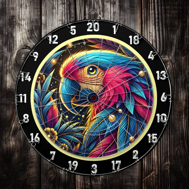 Vibrant Parrot Dartboard for Game Rooms blue (Creator Uploaded)
