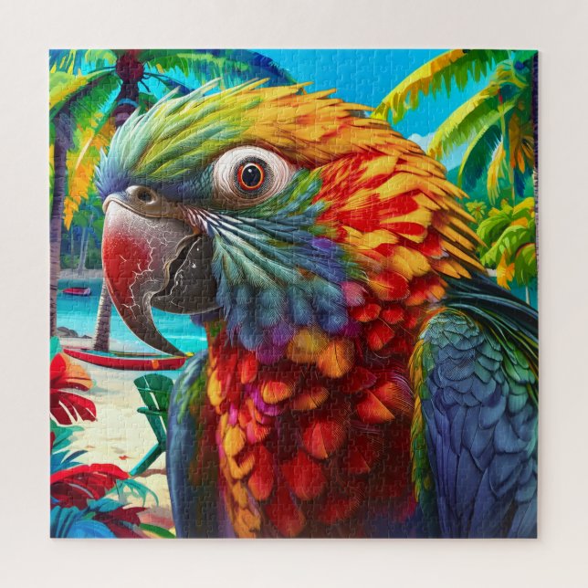 Vibrant Parrot Paradise  Jigsaw Puzzle (Vertical)