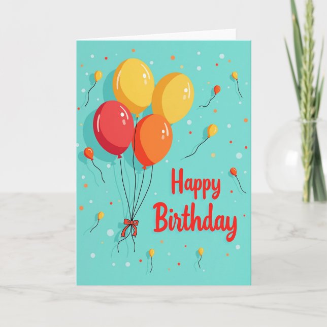 Vibrant Party Design Card (Front)