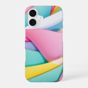 Vibrant Pastel Paper Collage iPhone 16 Case