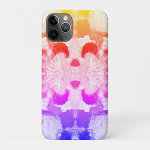 Vibrant Pastel Symmetry – Abstract Textured Art iPhone 11 Pro Case