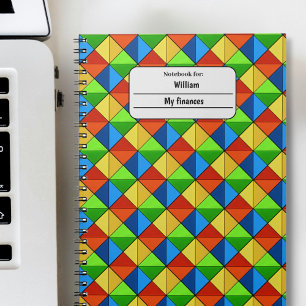 Vibrant pattern  notebook