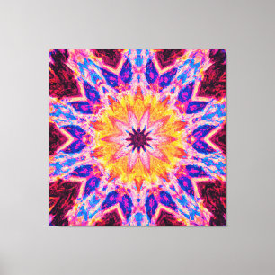 Vibrant Pattern Power Art Canvas Print