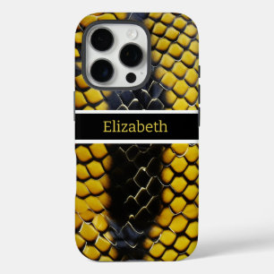 Vibrant patterns of a venomous snake iPhone 16 pro case