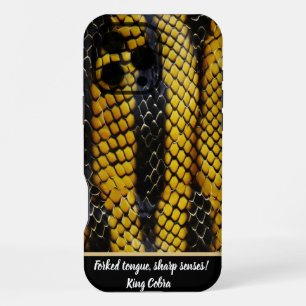 Vibrant patterns of a venomous snake iPhone 16 pro max case