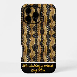 Vibrant patterns of shed snakeskin iPhone 16 pro max case