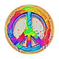 Vibrant Peace Logo: Colourful Artwork