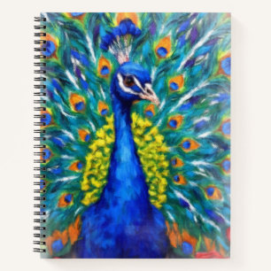 Vibrant Peacock Notebook