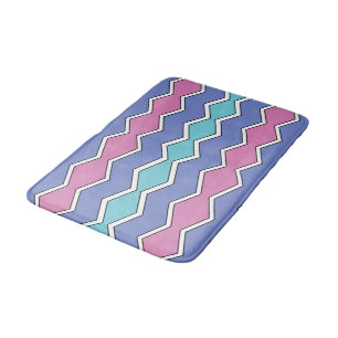 Vibrant Peaks ZigZag  Bath Mat