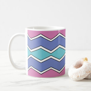 Vibrant Peaks ZigZag  Coffee Mug