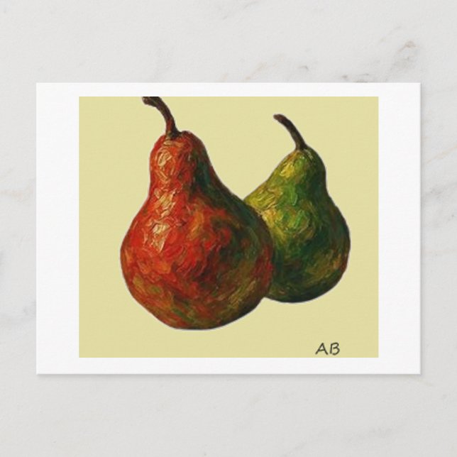 Vibrant Pears Duo,  Postcard (Front)