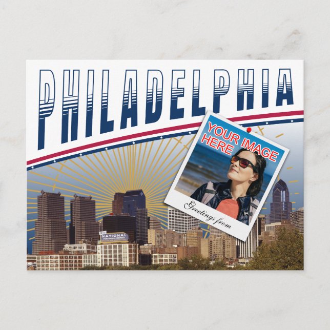 Vibrant Philadelphia Pennsylvania Photo Collage Postcard (Front)