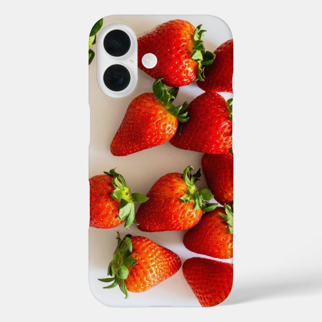 Vibrant Photo Red Strawberry Summer Fruit Case-Mate iPhone Case (Back)
