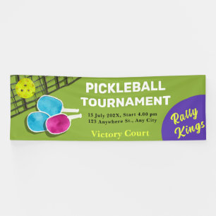 Vibrant Pickleball Tournament Banner
