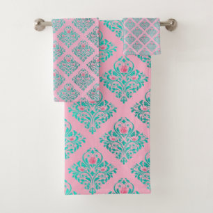 VIBRANT PINK AQUA LUXURY HAMPTON TOWEL SET