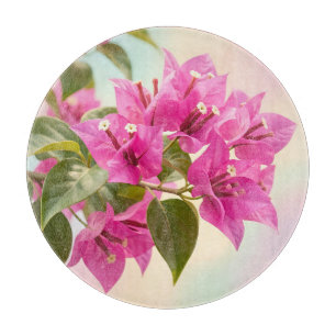 Vibrant Pink Bougainvillea Tropical Floral  Cutting Board