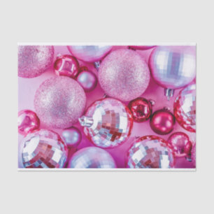 Vibrant Pink Christmas Ornaments Tissue Paper