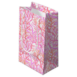Vibrant Pink Coral Reef Small Gift Bag