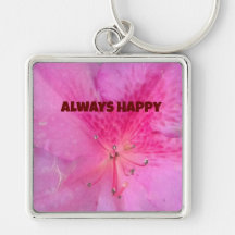 Vibrant Pink Flower Premium Square