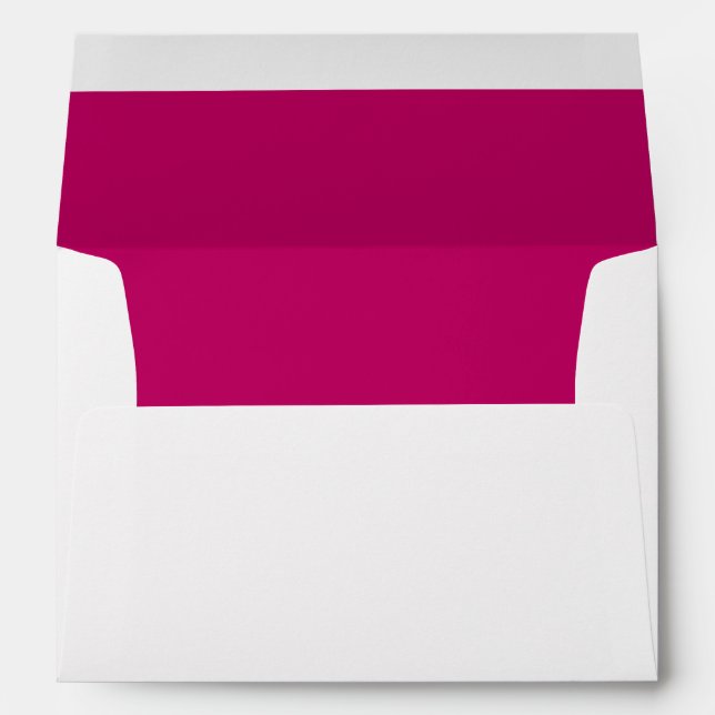 Vibrant Pink Lined Envelope (Back (Bottom))