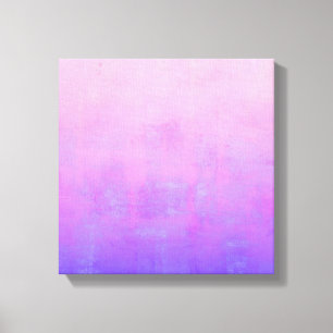 Vibrant Pink Purple Blue rustic abstract Canvas Print