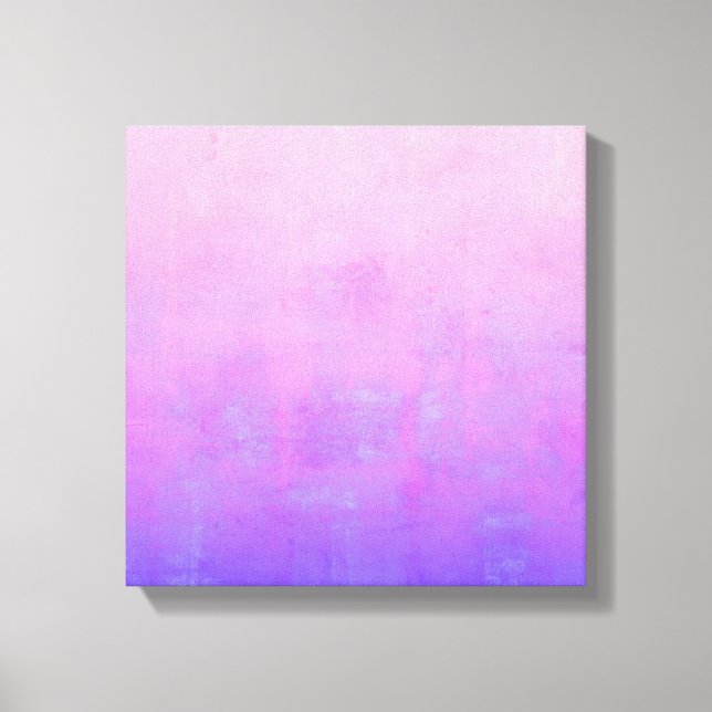 Vibrant Pink Purple Blue rustic abstract Canvas Print (Front)