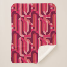 vibrant pink retro abstract pattern