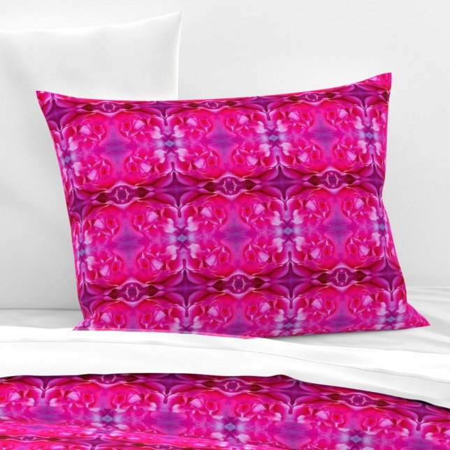 Vibrant pink rose petals M-size floral pattern Pillowcase (Creator Uploaded)