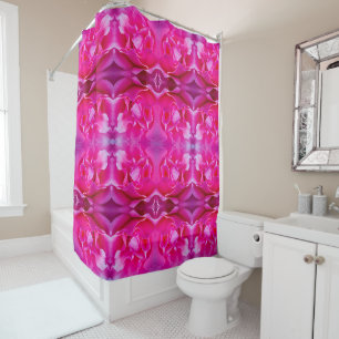 Vibrant pink rose petals XL-size floral pattern