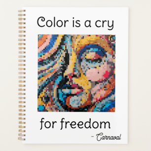 Vibrant pixel explosion – Colour is a cry for free Planner