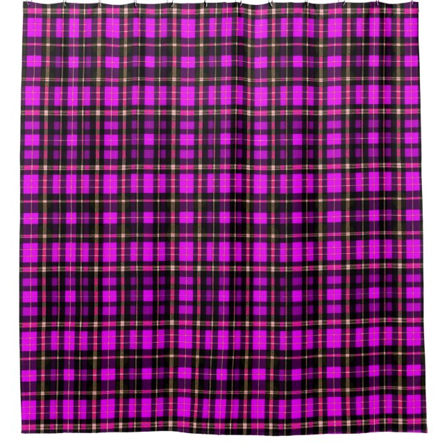 Vibrant Plaid Tartan Pattern Fabric (Front)