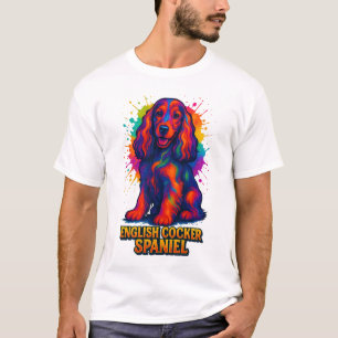 Vibrant Pop Art English Cocker Spaniel  T-Shirt
