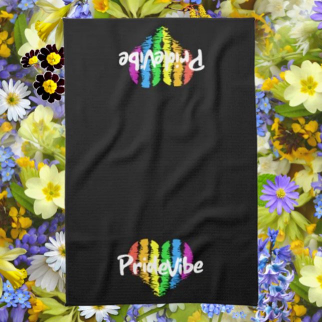 Vibrant PrideVibe Serviette de cuisine (Créateur téléchargé)