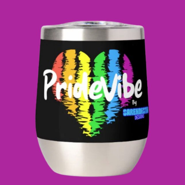 Vibrant PrideVibe: Sip in Rainbow Heart Style (Creator Uploaded)