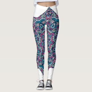 Vibrant Psychedelic Mandala Dream Leggings
