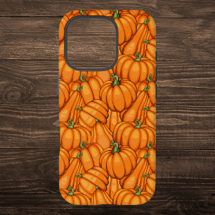 Vibrant Pumpkin Patch Pattern iPhone 16 Pro Case