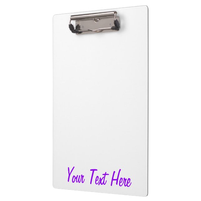 Vibrant Purple Accent Colour Customizable Clipboard (Left)
