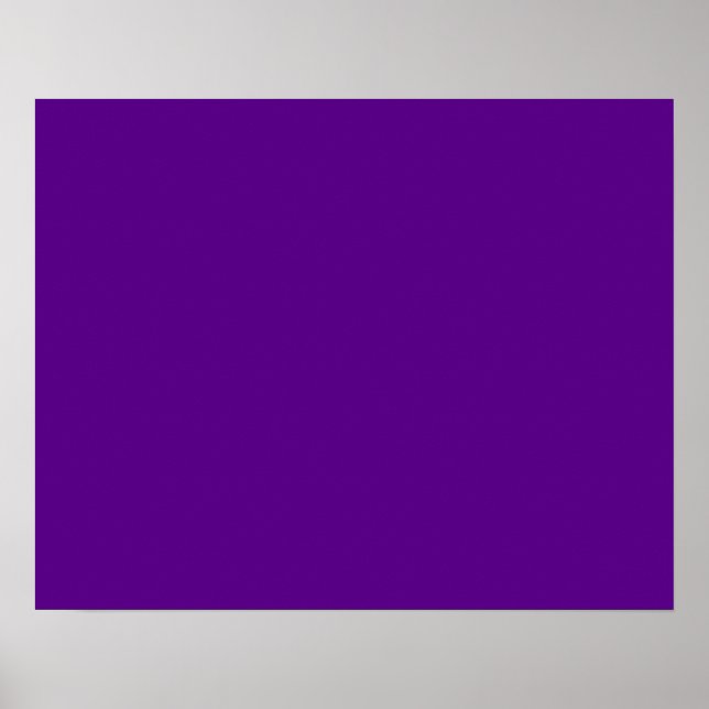 Vibrant Purple Accent Colour Customizable Poster (Front)