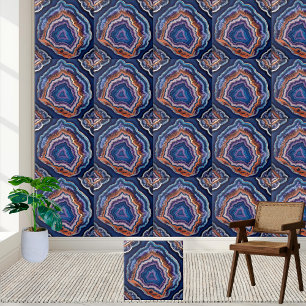 Vibrant Purple and Blue Agate Geode Tile