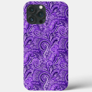 Vibrant Purple Paisley  iPhone 13 Pro Max Case