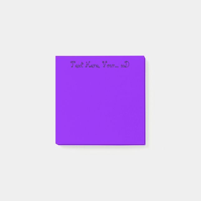 Vibrant Purple Post-it Notes (Front)