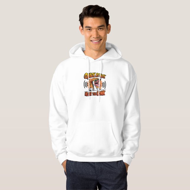 Vibrant Quack Attack Hoodie Sweatshirt (Front Full)