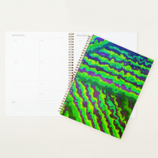 Vibrant Radial Stripe Pattern Planner