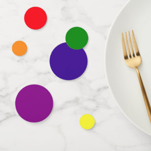 Vibrant Rainbow Colours Party Confetti