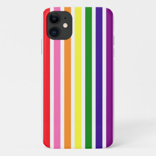 Vibrant Rainbow Colours Stripes iPhone 11 Case