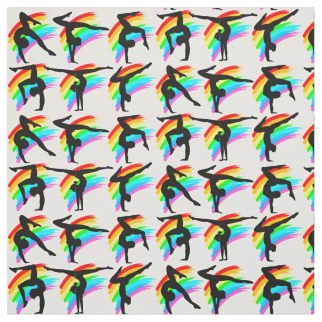 VIBRANT RAINBOW GYMNASTICS FABRIC (Swatch)