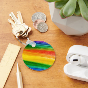 Vibrant Rainbow of Colours Keychain
