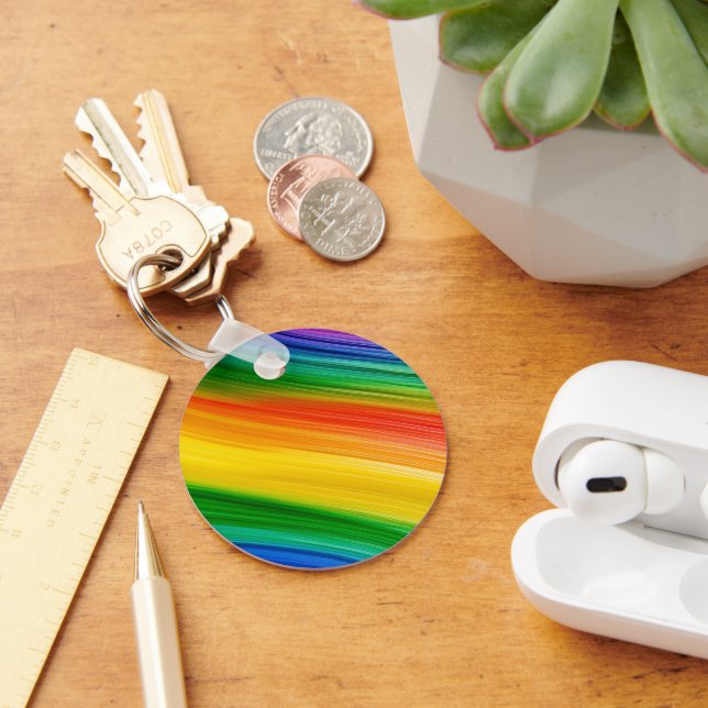 Vibrant Rainbow of Colours Keychain (Desk)